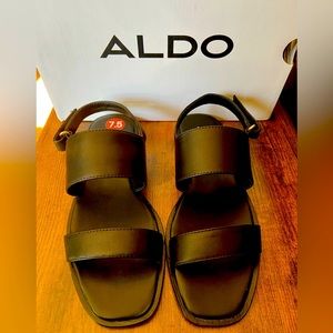 Aldo Sula Sandal Size 7.5 Black